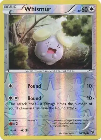 Fates Collide Whismur #80/124 reverse holo